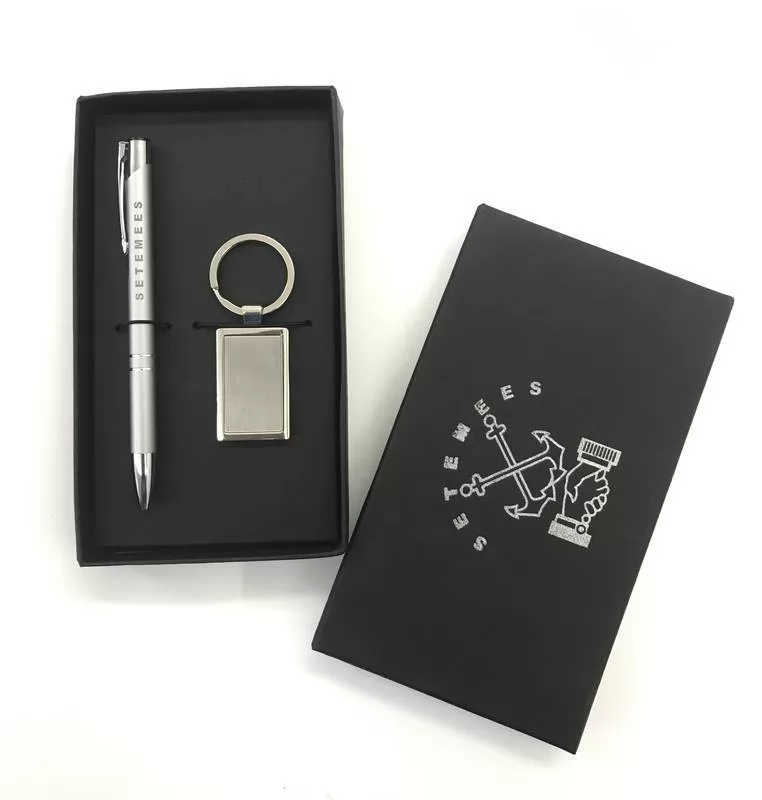Kit Caneta e Chaveiro