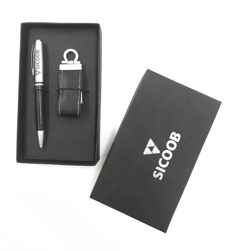 Kit Caneta e Pendrive