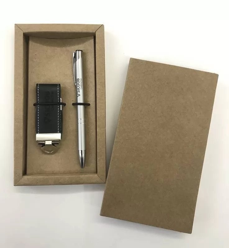 Kit Caneta e Pendrive